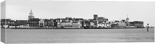 Old Portsmouth Canvas Print by John Basford