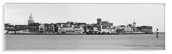 Old Portsmouth Acrylic by John Basford