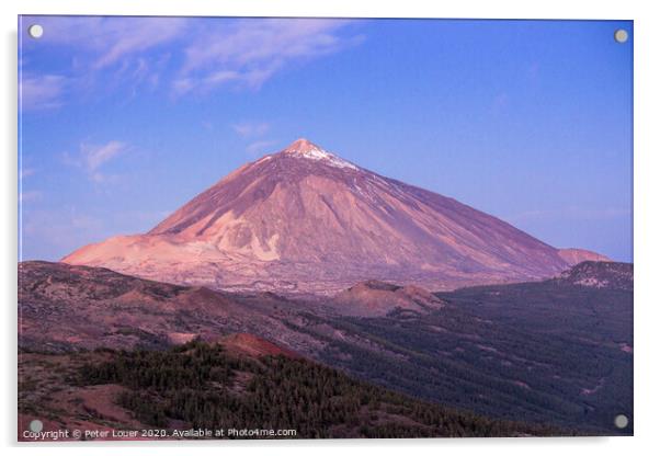 Mount Teide Acrylic by Peter Louer