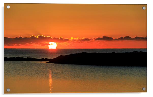 Fuerteventura sunrise Acrylic by chris smith