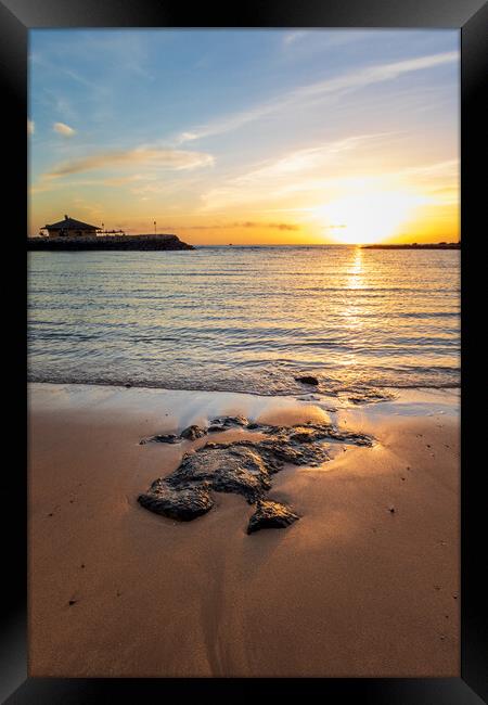 Fuerteventura sunrise Framed Print by chris smith