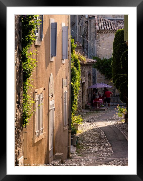 Vaison-la-Romaine Carpentras Provence-Alpes-Côte d Framed Mounted Print by Chris Warren