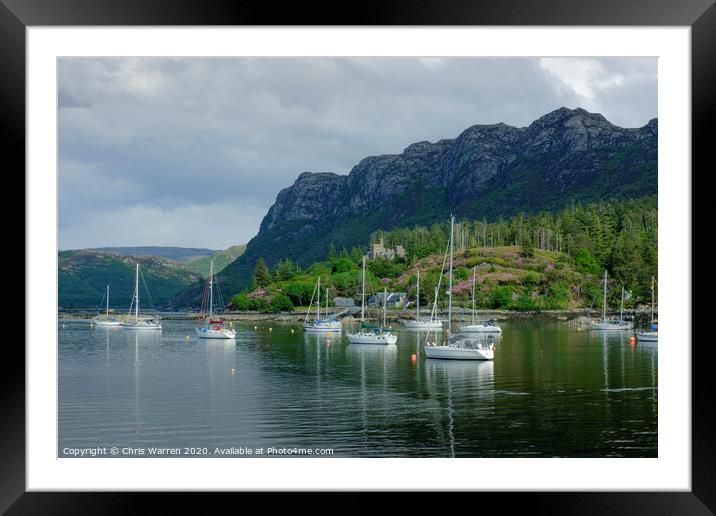 Plockton Wester Ross Highland Inverness-shire Scot Framed Mounted Print by Chris Warren
