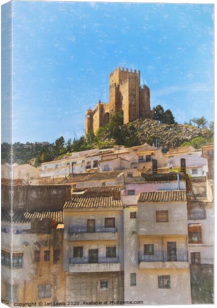 Castle At Velez Blanco Canvas Print by Ian Lewis