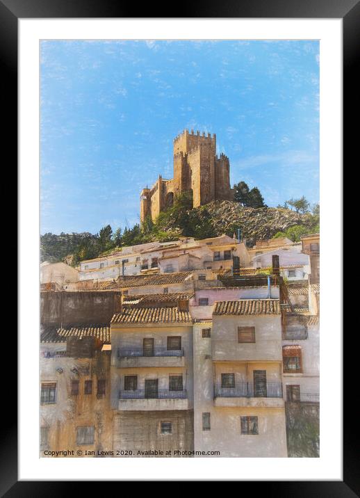 Castle At Velez Blanco Framed Mounted Print by Ian Lewis