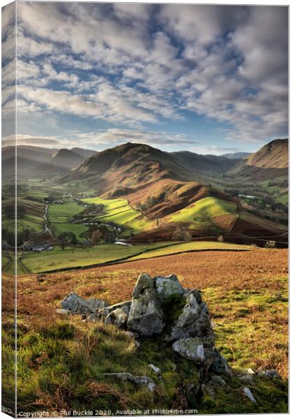 Martindale Valley Light Canvas Print by Phil Buckle