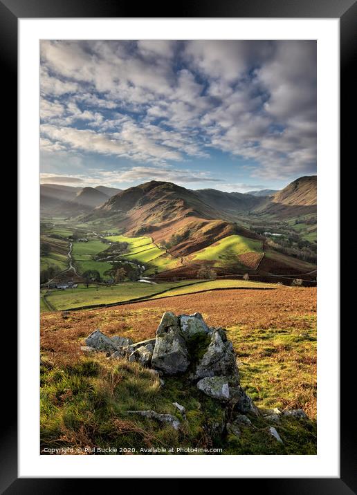 Martindale Valley Light Framed Mounted Print by Phil Buckle