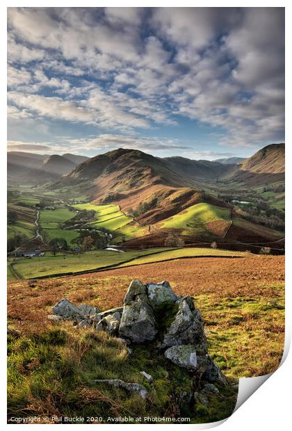 Martindale Valley Light Print by Phil Buckle