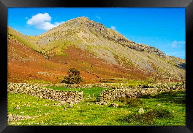Great Gable Framed Print by geoff shoults