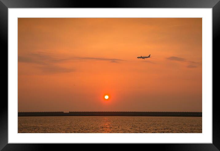 gloomy Sunset Framed Mounted Print by Ambir Tolang