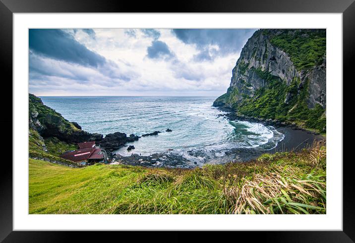 beautiful Seascape of Jeju island Framed Mounted Print by Ambir Tolang