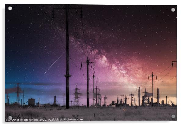 industrial landscape Acrylic by sue jenkins