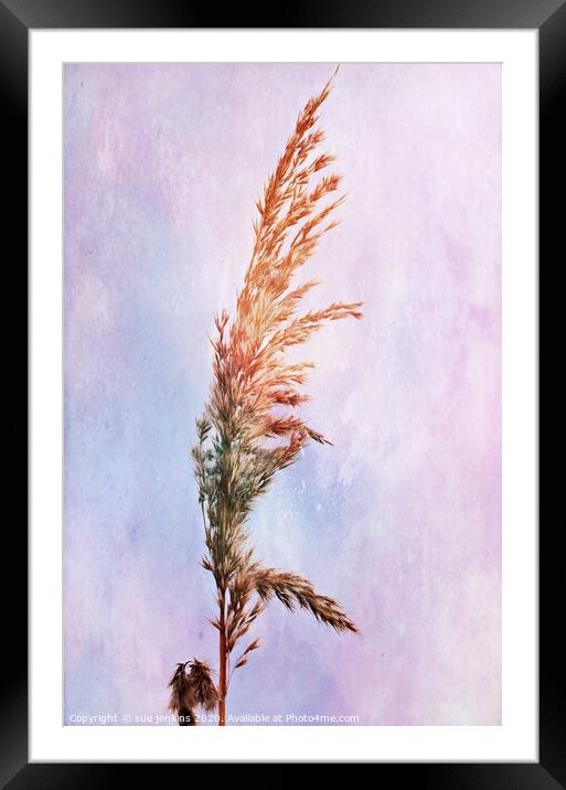 Feathered Edge Framed Mounted Print by sue jenkins