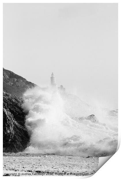 Stormy Seas Print by Andrew Fairclough