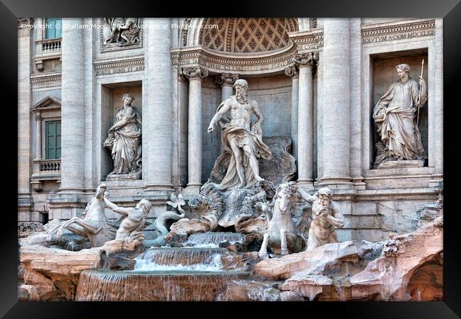Trevi Fountain Rome Framed Print by Graham Moore