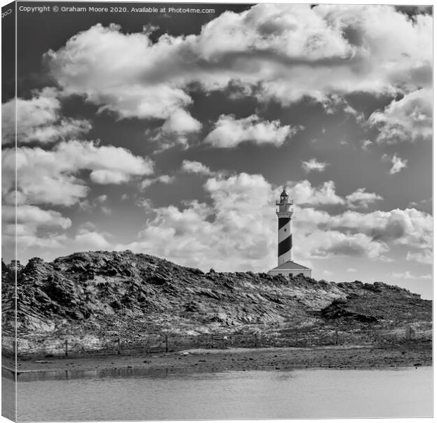 Favaritx lighthouse Canvas Print by Graham Moore