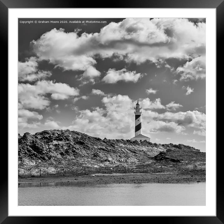 Favaritx lighthouse Framed Mounted Print by Graham Moore