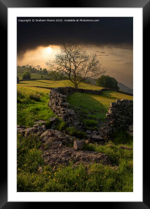 Swaledale Framed Mounted Print by Graham Moore