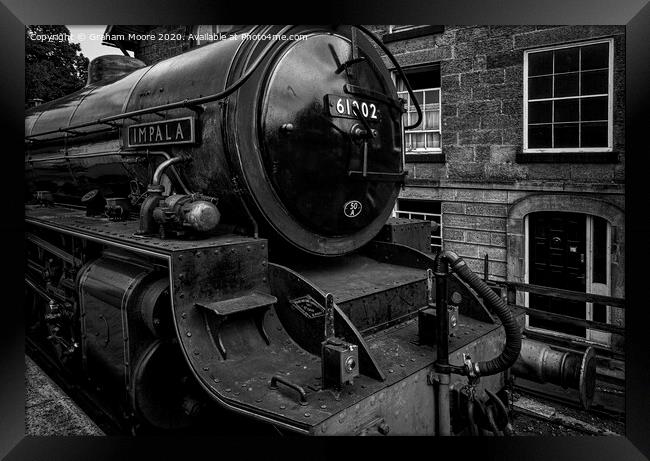 Steam locomotive Framed Print by Graham Moore