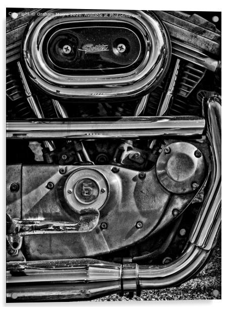 Harley Engine Acrylic by Graham Moore