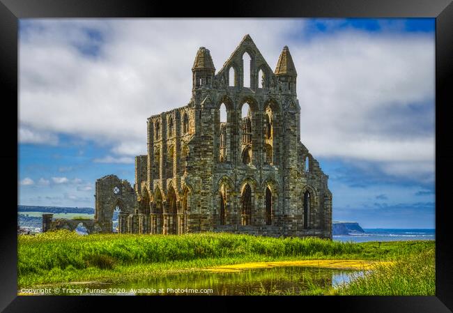 Whitby Abbey Framed Print by Tracey Turner