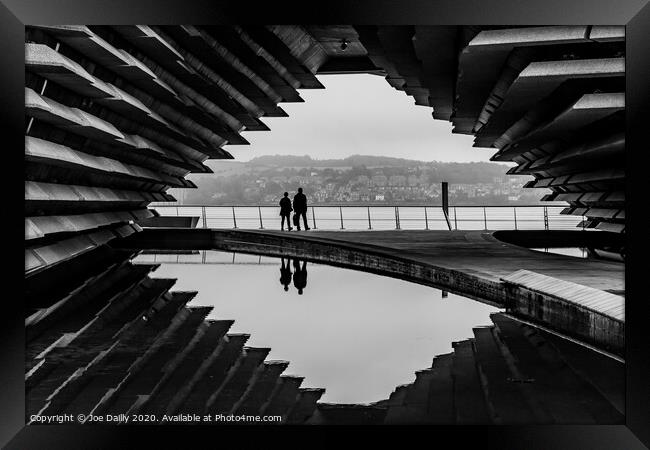 Dundee's iconic V&A Museum in Black & White Framed Print by Joe Dailly