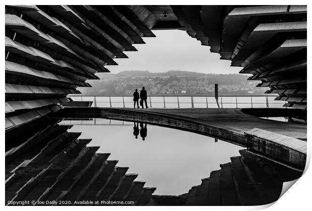 Dundee's iconic V&A Museum in Black & White Print by Joe Dailly