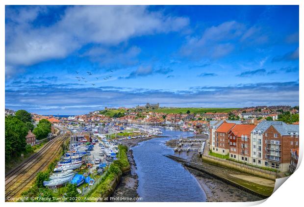 Wonderful Whitby Print by Tracey Turner