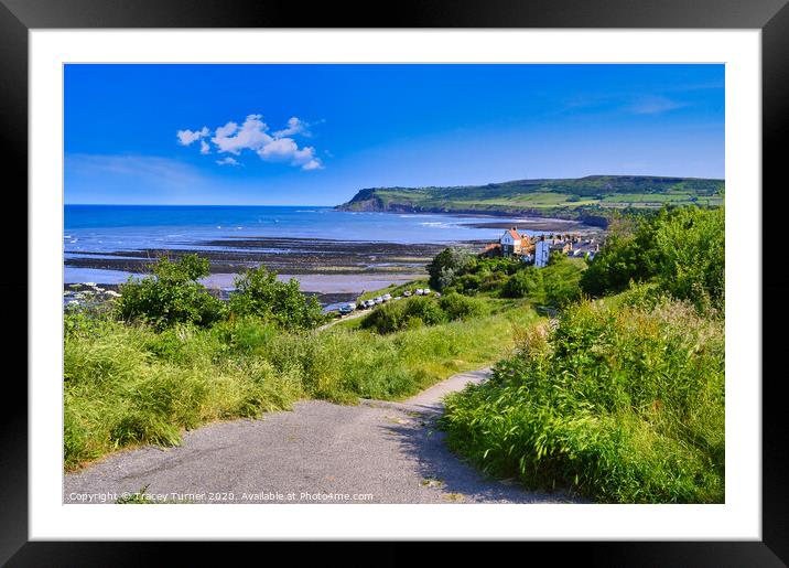 The Winding Path To Robin Hood's Bay Framed Mounted Print by Tracey Turner