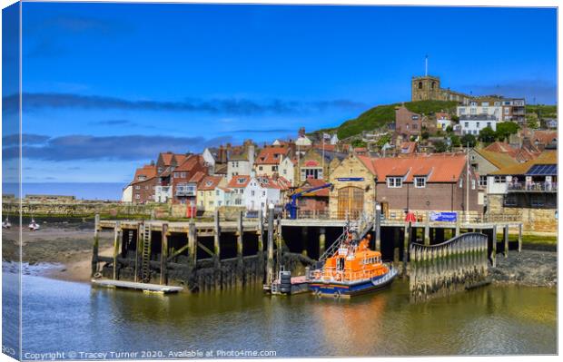 Whitby Lifeboat Station Canvas Print by Tracey Turner