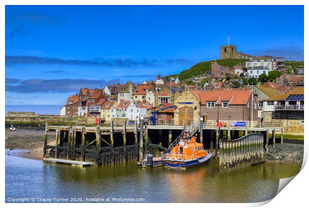 Whitby Lifeboat Station Print by Tracey Turner