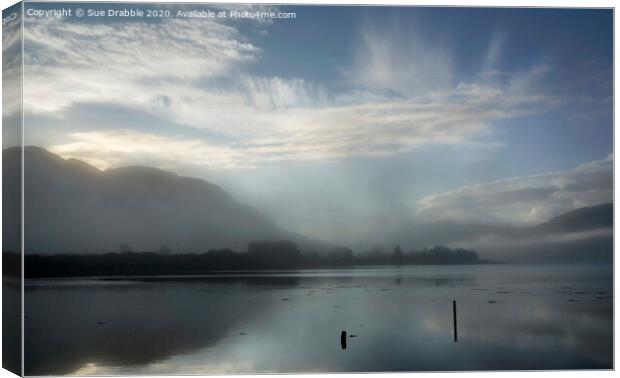 Loch Alsh, Dawn mist Canvas Print by Susan Cosier