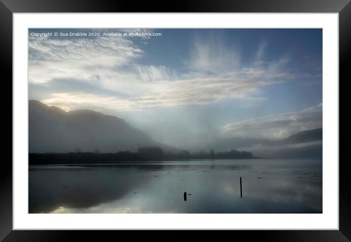 Loch Alsh, Dawn mist Framed Mounted Print by Susan Cosier