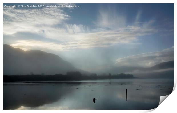 Loch Alsh, Dawn mist Print by Susan Cosier