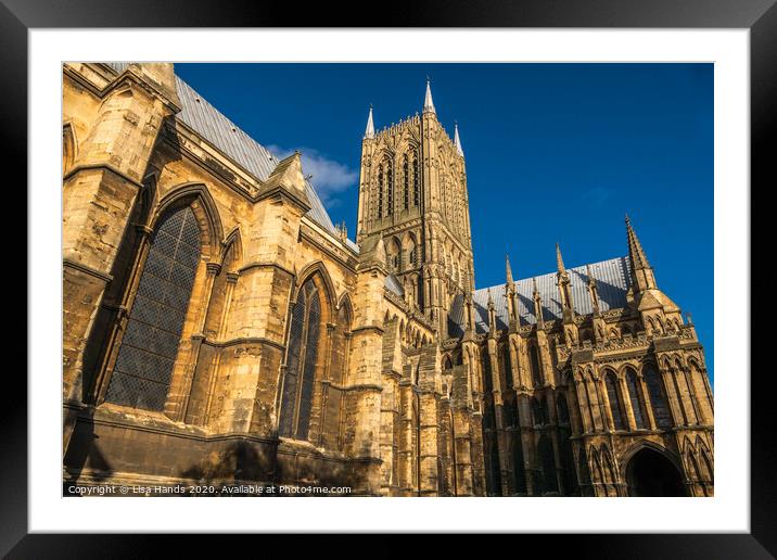 South Facade of Lincoln Cathedral 2 Framed Mounted Print by Lisa Hands