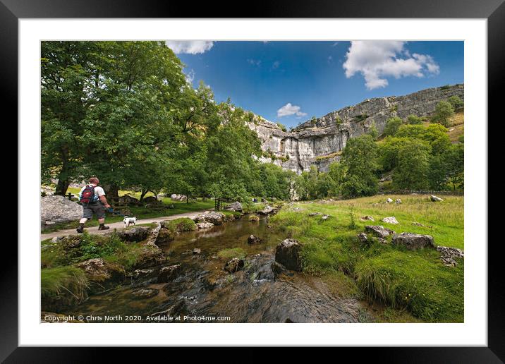 Malham Cove Yorkshire  Framed Mounted Print by Chris North