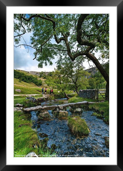 Footpath to Malham Cove. Framed Mounted Print by Chris North