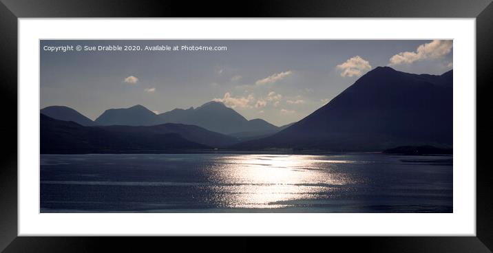 Sunlight on the Narrows of Raasay Framed Mounted Print by Susan Cosier