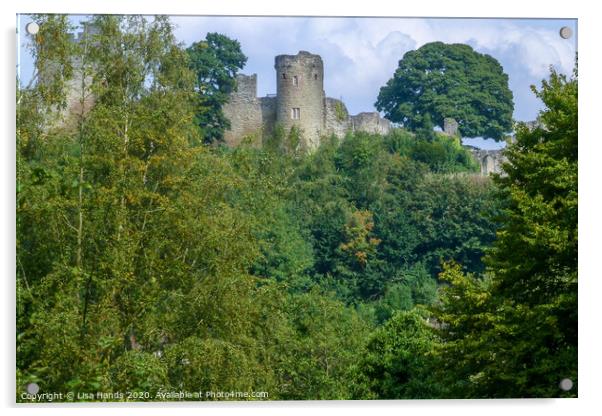 Ludlow Castle, Shropshire Acrylic by Lisa Hands