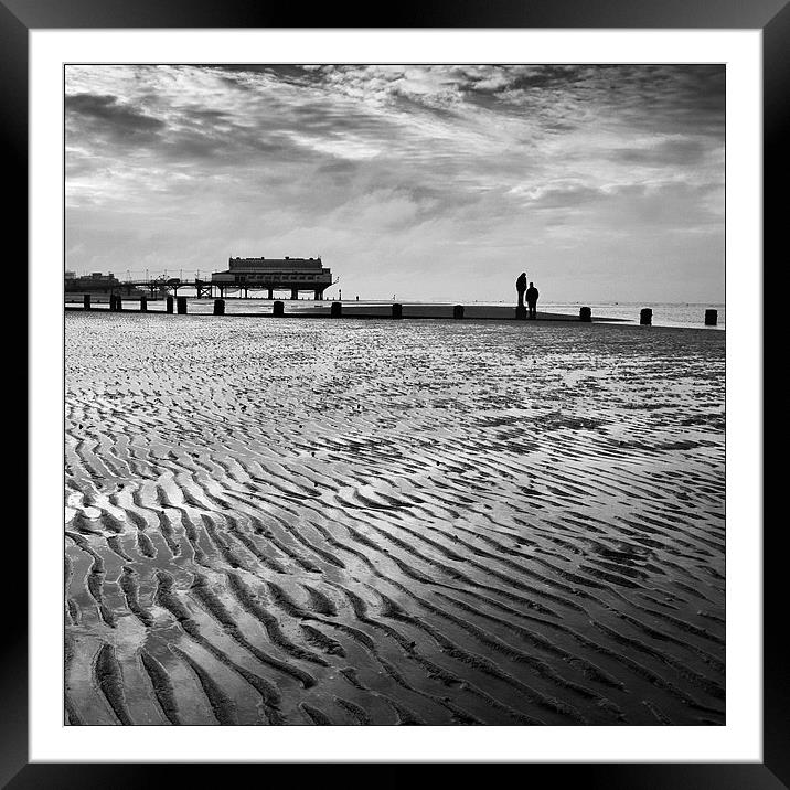 Cleethorpes Beach, Lincolnshire Framed Mounted Print by Dave Turner
