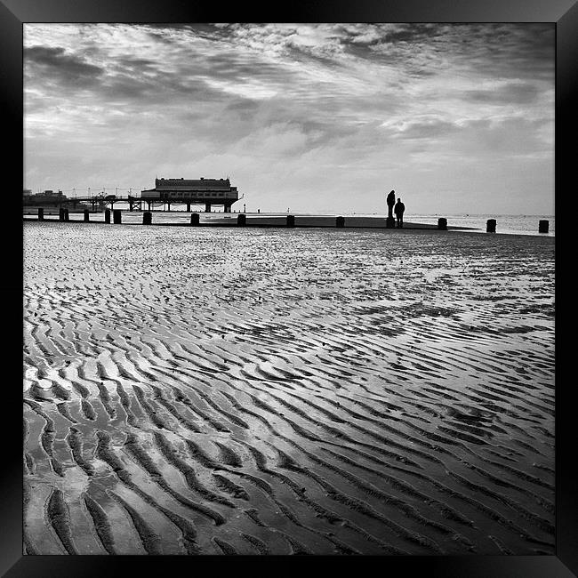 Cleethorpes Beach, Lincolnshire Framed Print by Dave Turner