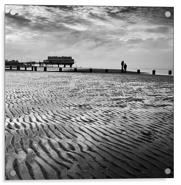 Cleethorpes Beach, Lincolnshire Acrylic by Dave Turner