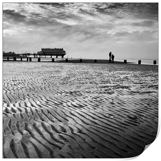 Cleethorpes Beach, Lincolnshire Print by Dave Turner