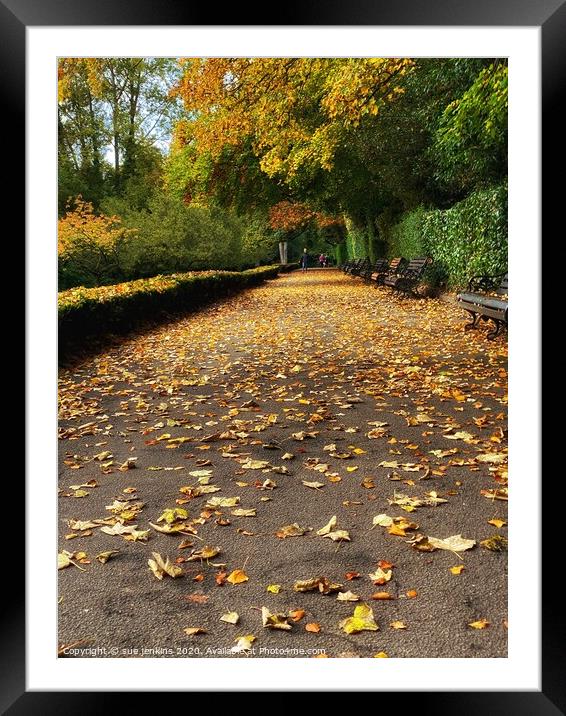 Loose leaves Framed Mounted Print by sue jenkins