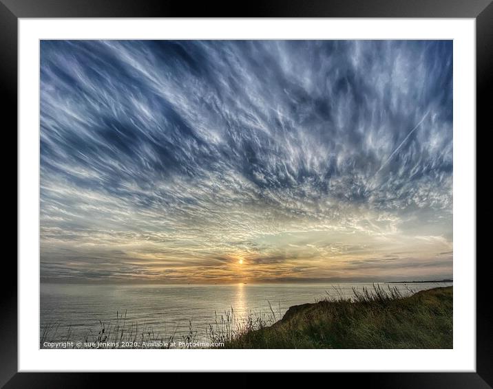 Magical Skies  Framed Mounted Print by sue jenkins