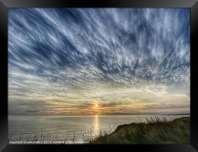Magical Skies  Framed Print by sue jenkins
