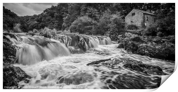 Cenarth Falls and Old Mill, Ceredigion, Wales  Print by Heidi Stewart