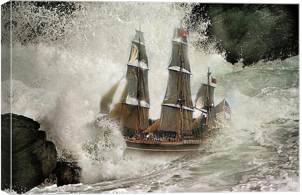 Tall Ship . Canvas Print by Irene Burdell