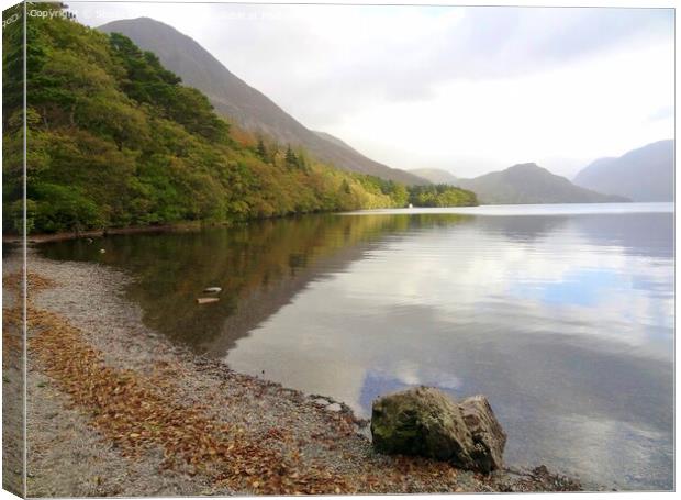 Loweswater Lake District Canvas Print by Sheila Ramsey