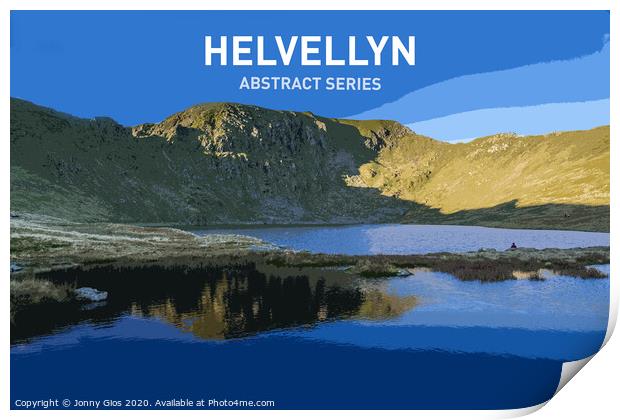 Helvellyn Abstract from Red Tarn Print by Jonny Gios